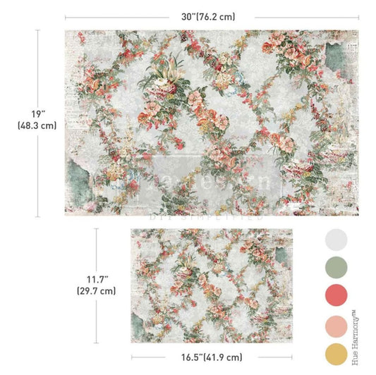 Jardin Fleuri Tissue Paper 19.5" x 30"