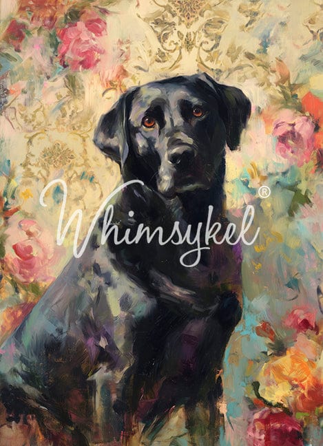 Whimsykel Decoupage Paper 21x29 - Black Lab