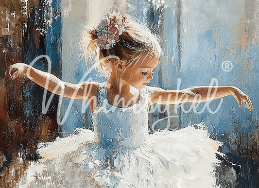 Whimsykel Transfer 20 x 14 - Pirouettes & Petals