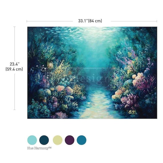 Coral Dreams Fiber Paper - 23.4" x 33.1"