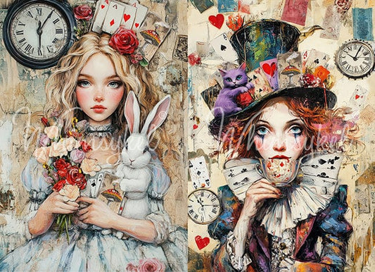 Whimsykel Transfer 29 x 21 - Allison/Mattie Duo