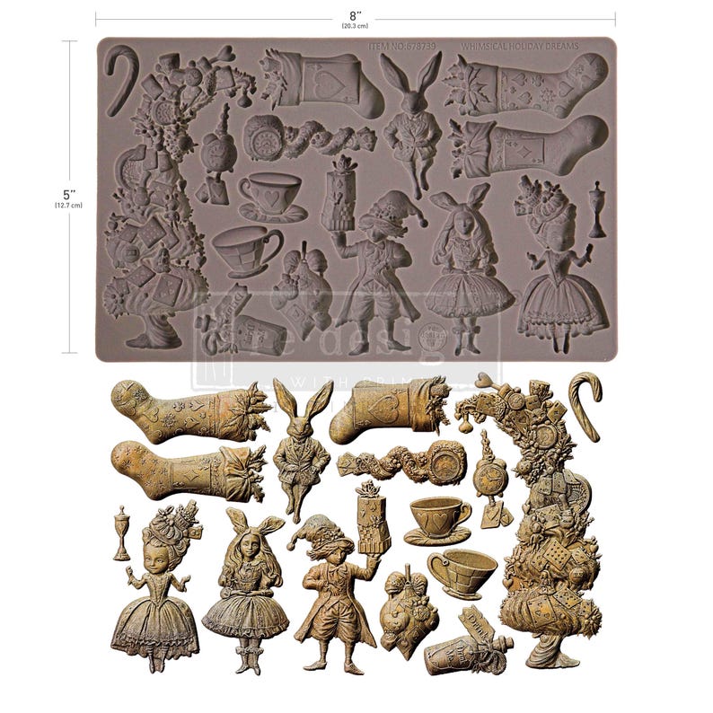 ReDesign with Prima Mould - Santa's Holiday Cheer