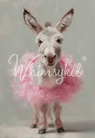 Whimsykel Decoupage Paper 21x29 - Donkey Dance