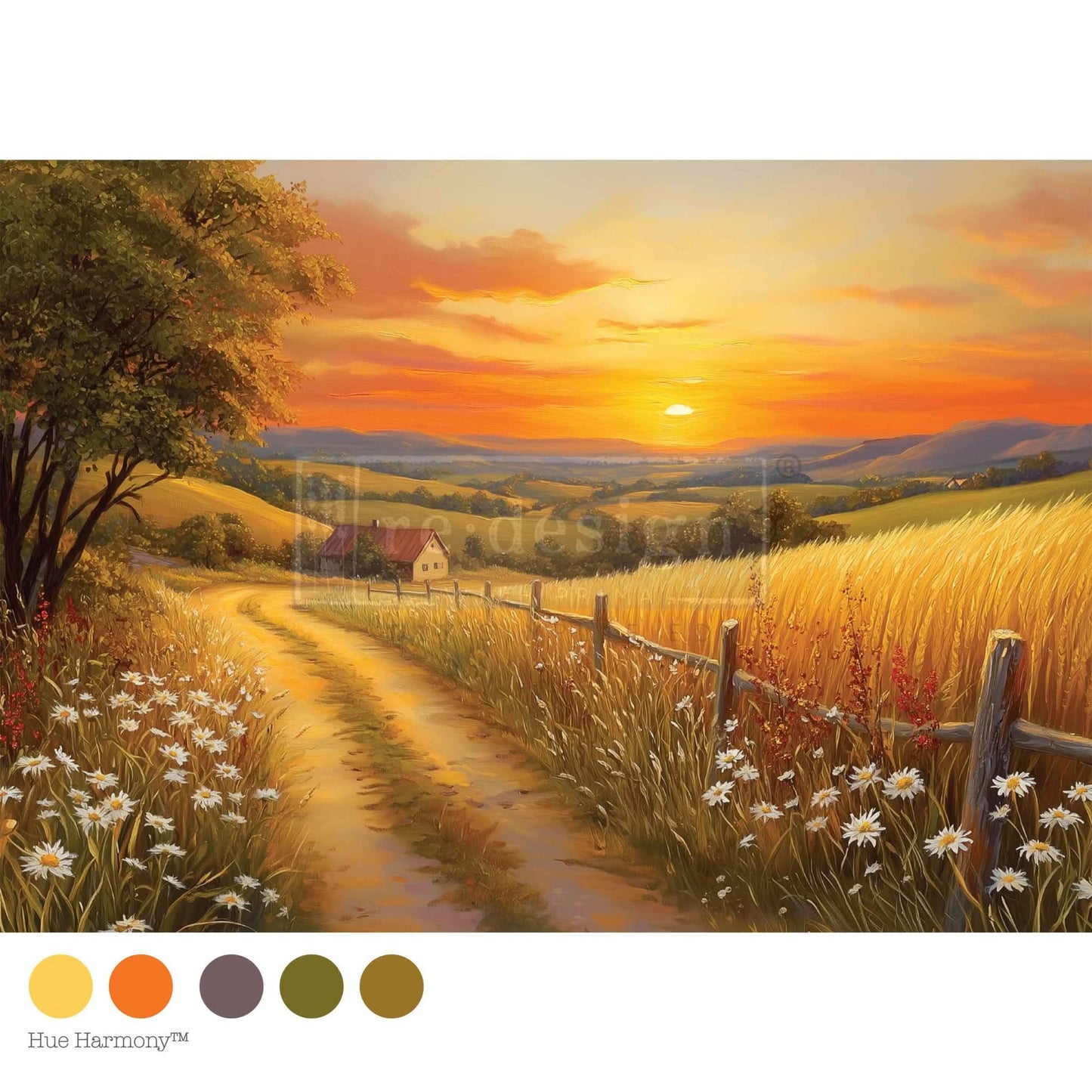 Sunset Haven Fiber Paper