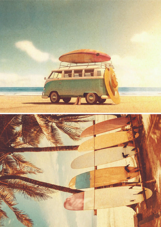 Belles and Whistles A1 Rice Paper - Surfs Up