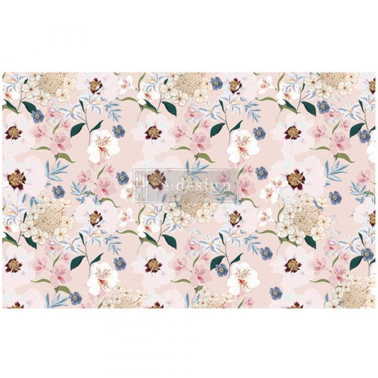 Blush Floral Tissue Paper