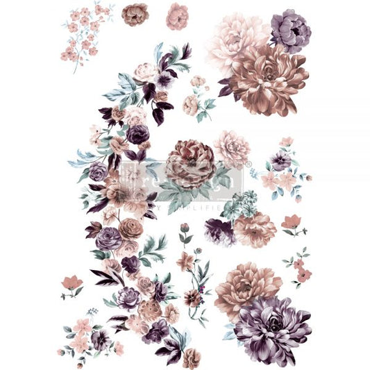Transfer 24x35 - Burgundy Rose Garden