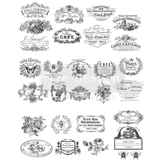 Transfer 24x30 - Classic Vintage Labels