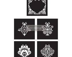 Transfer 12"x12" - Damask Elements