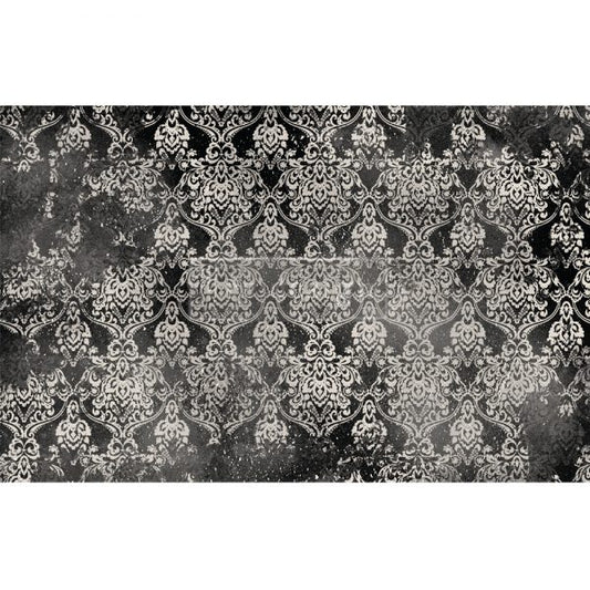 Dark Damask Tissue Paper