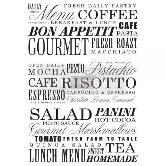 Transfer 23x31 - Delicious Menu