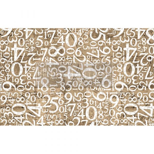 Engraved Numbers Tissue Paper