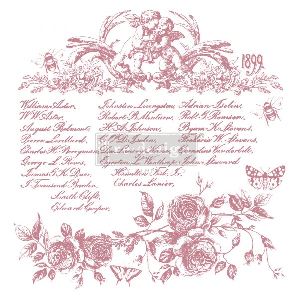 Floral Script Stamp