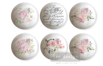 ReDesign with Prima Knob Transfers - May Flowers