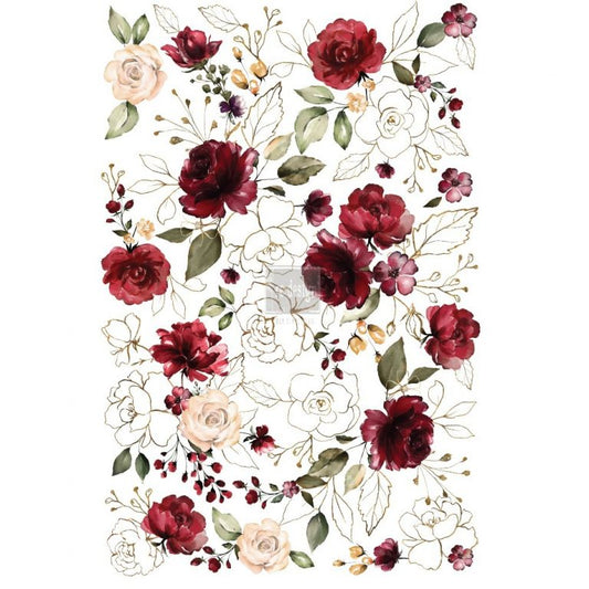 Transfer 22x33 - Midnight Floral