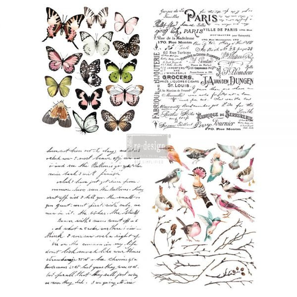 Transfer 22x30 - Parisian Butterflies