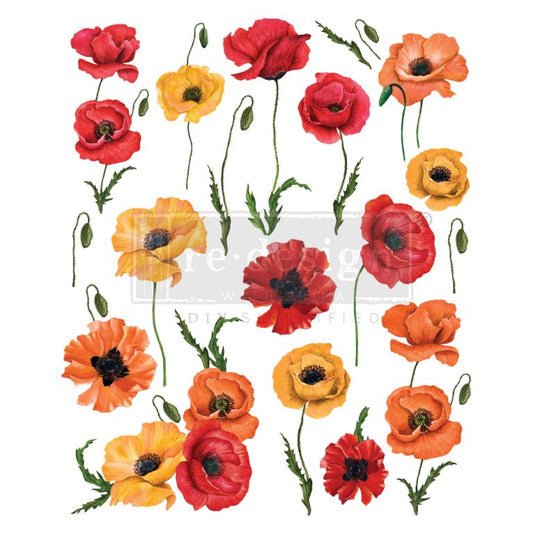 Transfer 24x30 - Poppy Gardens