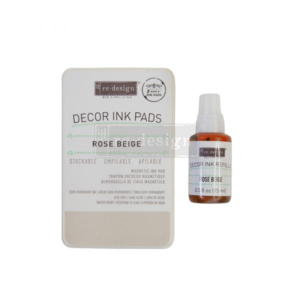 Rose Beige Ink Pad & Case