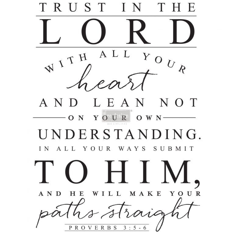 Transfer 22x30 - Trust in the Lord