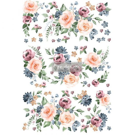 Transfer 24x35 - Watercolor Bloom